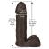 Vac-U-Lock 8 Inch Realistic Dildo Attachment Black