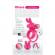 Screaming O Rechargeable Vibrating Ring With Rabbit - O Hare- Pink