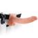 Fetish Fantasy Series 9 Inch Vibrating Hollow Strap On Flesh