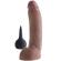 King Cock Squirting Brown 9\" With Balls