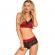 Leg Avenue 2 Pieces Set Black and Red