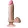 The Realistic Cock 8 Inch Vibrating Dildo Flesh Pink