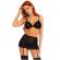 Leg Avenue Mesh Bra Top and Garter Skirt