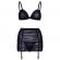 Leg Avenue Mesh Bra Top and Garter Skirt