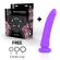 Delta Club Toys Harness + Dong Purple Silicone 17 X 3CM