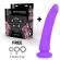 Delta Club Toys Harness + Dong Purple Silicone 23 X 4.5 CM