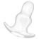 Addicted Toys Big Hollow Tunnel Butt Plug - 15CM Translucent