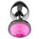 Coquette Anal Plug Metal Pink  Color Size L 4 X 9CM