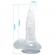 Baile Realistic Dildo Suction Cup and Testicles 16.7 CM - Clear