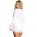 Subblime White Long Sleeves and Fringed Babydoll