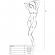 Passion Woman BS019 Bodystocking White One Size