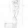 Passion Woman BS035 Bodystocking White One Size