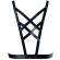 Bijoux Indiscrets Maze Cross Cleavage Harness Black