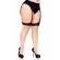 Plus Lycra Sheer 2 Tone Thigh High With Backseam and Cuban Heel