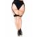 Plus Lycra Sheer 2 Tone Thigh High With Backseam and Cuban Heel