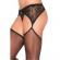 Leg Avenue Sheer Stockings With Attached Lace Side Gartelbelt