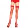 Leg Avenue Fishnet Thigh Highs Red One Size