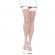 Leg Avenue Nylon Fishnet Thigh Highs White