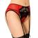 Queen Lingerie Lace Garter Belt Thong