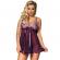 Subblime Babydoll With Bow and Shinny Details Purple