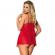 Subblime Babydoll With Bow and Floral Laces Red