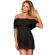 Subblime Short Dress + Thong Black