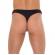 Mens Black G-String With A Net Pouch