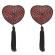 Coquette Chic Desire  Nipple Covers Heart Black / Red