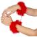 Red Marabou Handcuffs