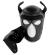 Darkness Neoprene Dog Hood With Removable Muzzle M