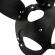 Coquette Vegan Leather Mask With Bunny Ears