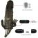 Brave Man Penis Cover With Clit and Anal Stimulation Double Bullet Black 16.5 CM