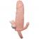 Brave Man Penis Cover With Clit and Anal Stimulation Flesh 16.5 CM