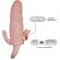 Brave Man Penis Cover With Clit and Anal Stimulation Flesh 16.5 CM