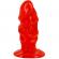 Baile Unisex Anal Plug With Suction Cup Red