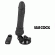 Basecock Realistic Vibrator Remote Control Black 19.5CM