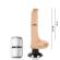 Basecock Realistic Vibrator 2-1 Flesh 18.5CM