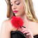 Secretplay Red Marabou Duster