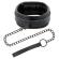 Darkness Full Black Collar With Leash