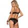 Subblime Fringed Bra and Panties Set One Size