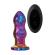 Glamour Glass Remote Control Curved Butt Plug