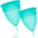 Stercup Menstrual Cup Size S + Size L Pack Aquamarine