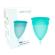 Stercup Menstrual Cup Size L Aquamarine Color Fda Silicone