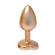 Gleaming Love Pearl Gold Butt Plug Small