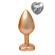 Gleaming Love Pearl Gold Butt Plug Medium