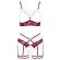 Abierta Fina Open Red Lace Set