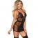 Subblime Garter Belt Chemise Black