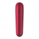 Satisfyer Dual Love Vibrator and Suctioner With Pulsed Air Red