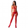 Passion Woman BS084 Bodystocking - Red