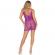 Leg Avenue Daisy Crochet Mini Dress Purple